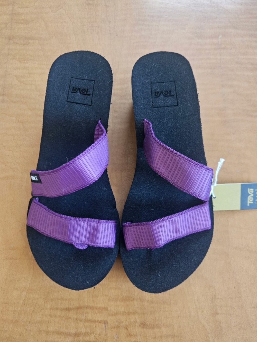 (NWT)Teva Women's Purple Wedge Loma Sandal - Picture 2 of 5